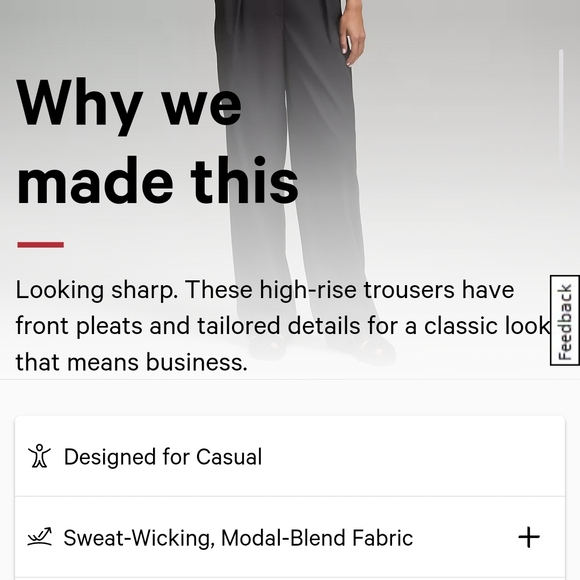 New Lululemon Wide-Leg Trouser Pants - Picture 7 of 8